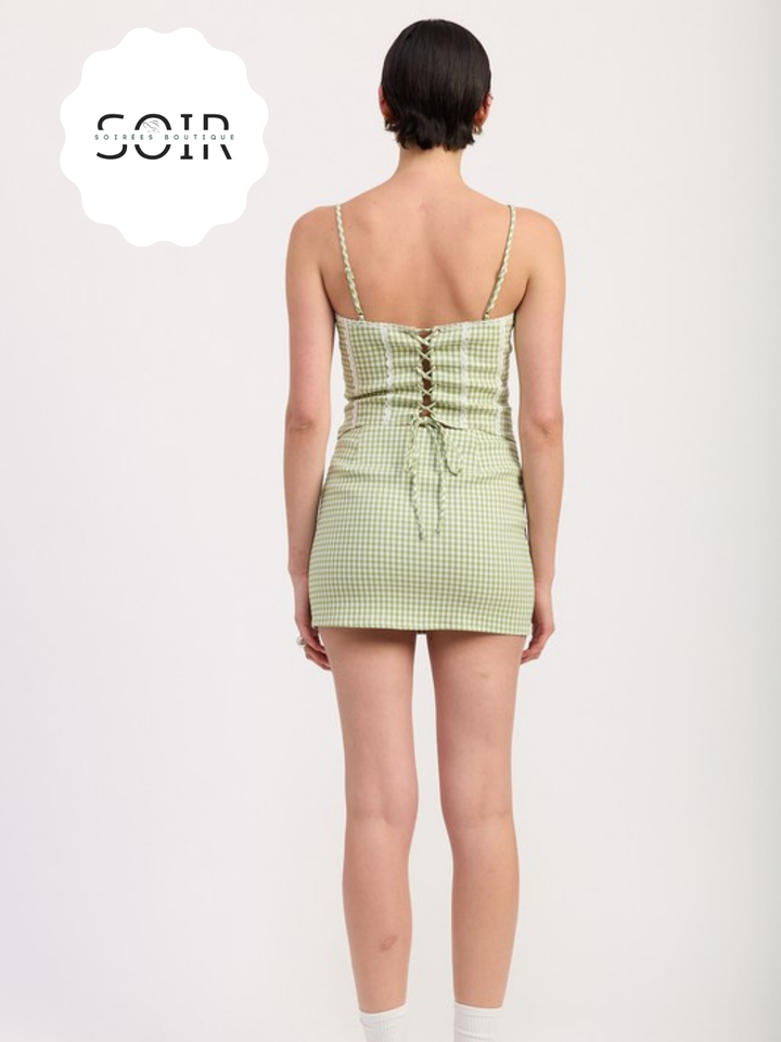 Rêverie Gingham Print Mini Skirt
