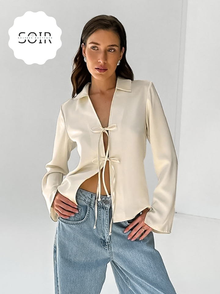 Opal Bow-Tie Cardigan