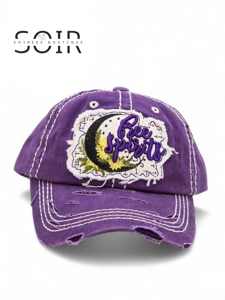 Free Spirit Distressed Trucker Hat