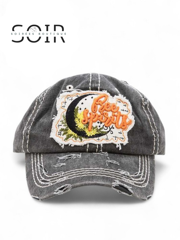 Free Spirit Distressed Trucker Hat