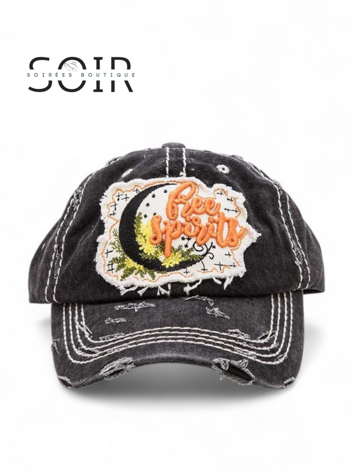 Free Spirit Distressed Trucker Hat