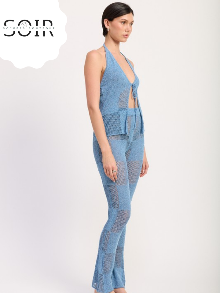 Check Me Coastal Crochet Trouser Pants