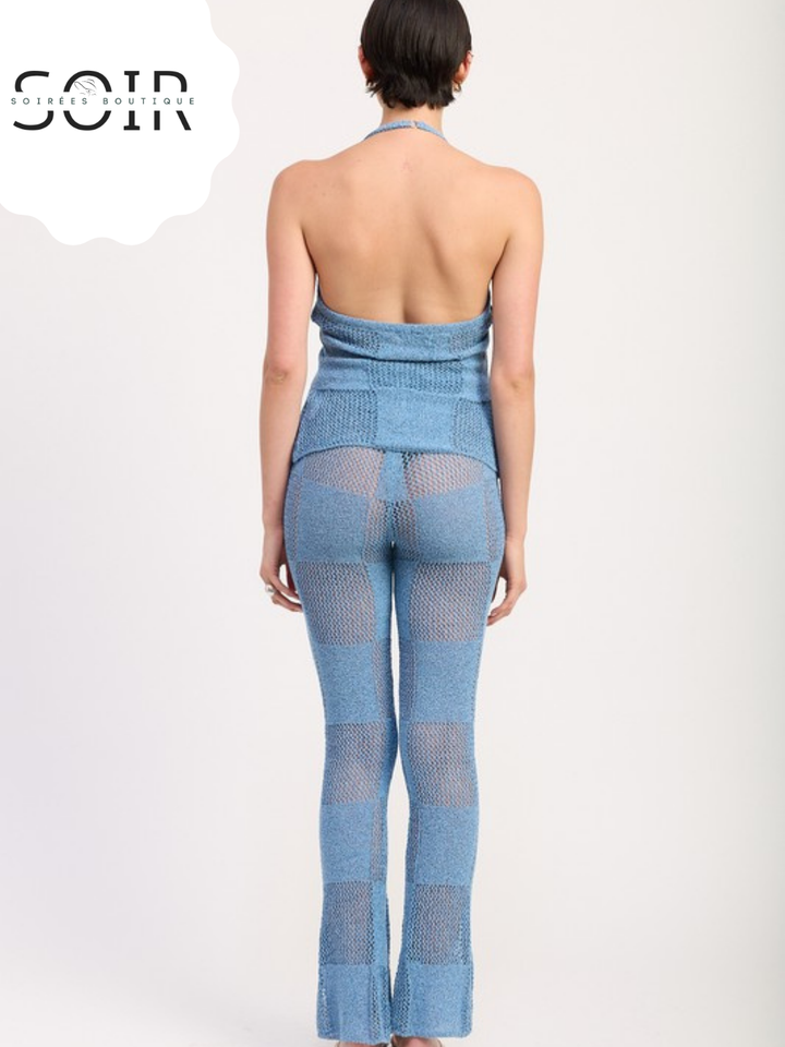 Check Me Coastal Crochet Trouser Pants