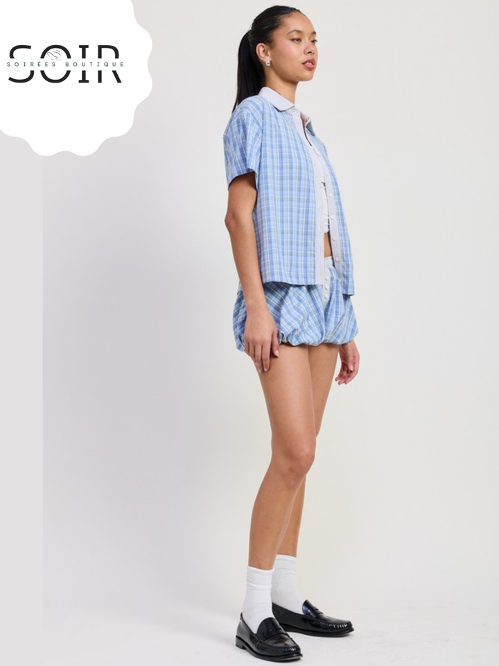 SugarPop Bubble Hem Shorts