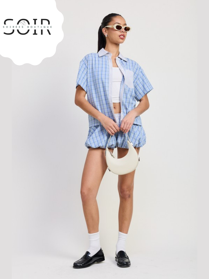 SugarPop Bubble Hem Shorts