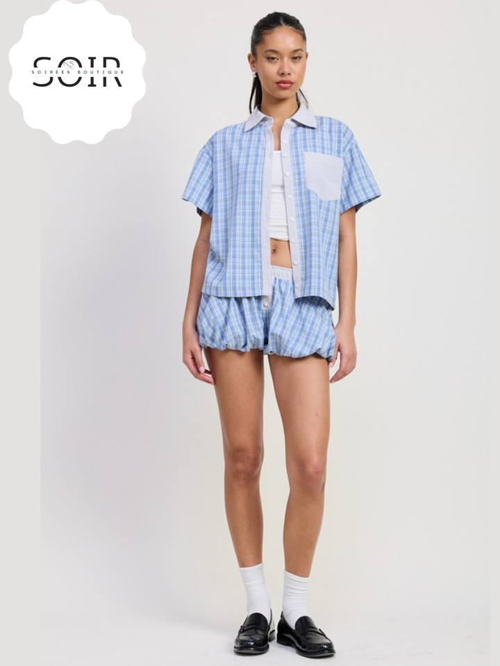 SugarPop Bubble Hem Shorts