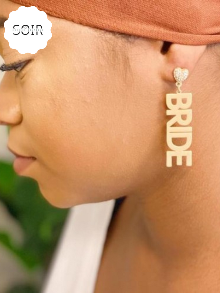 Say I Do Bride Earrings - Soirées Boutique