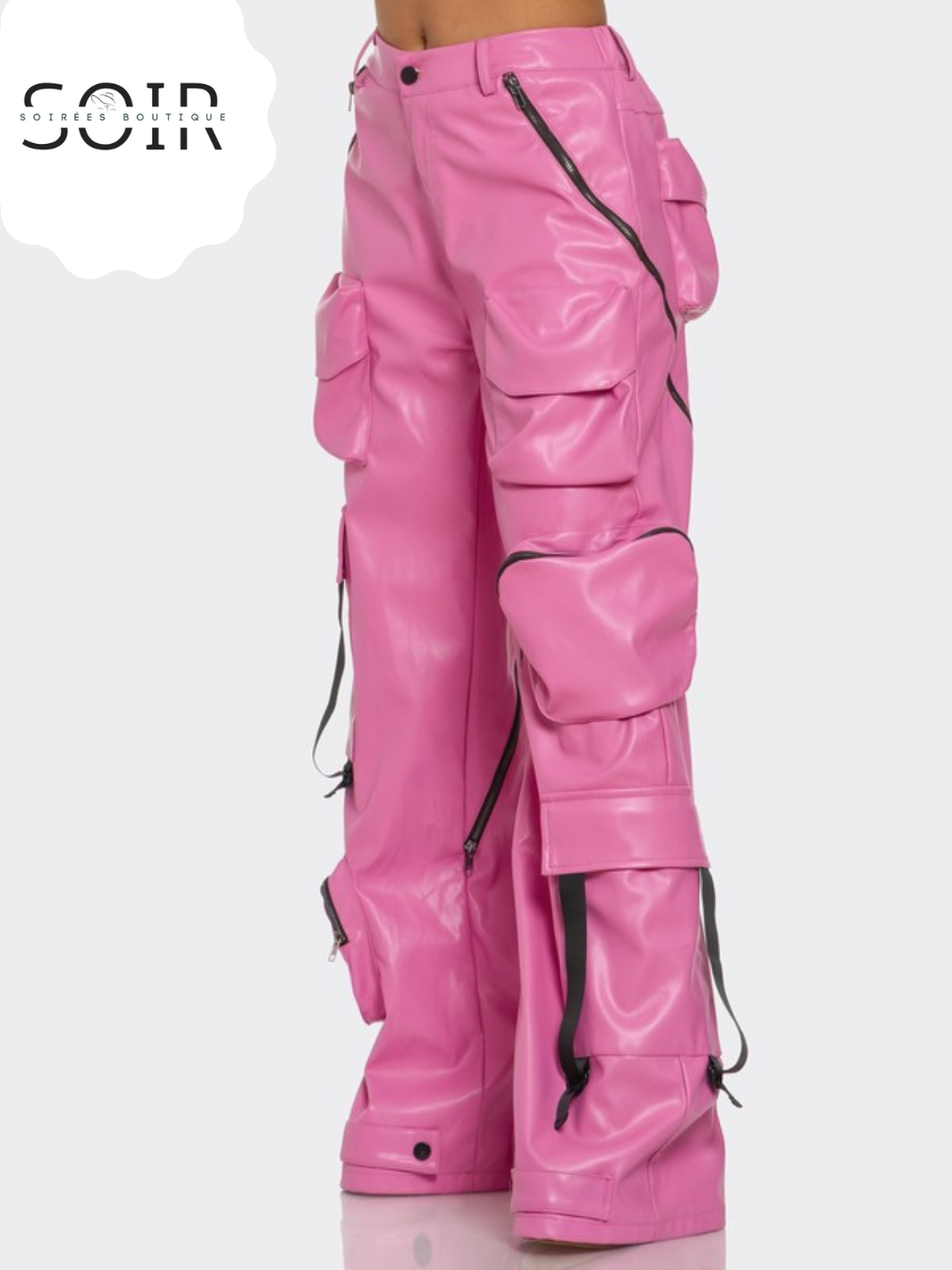 Fuchsia Combat Utility Cargo Pants