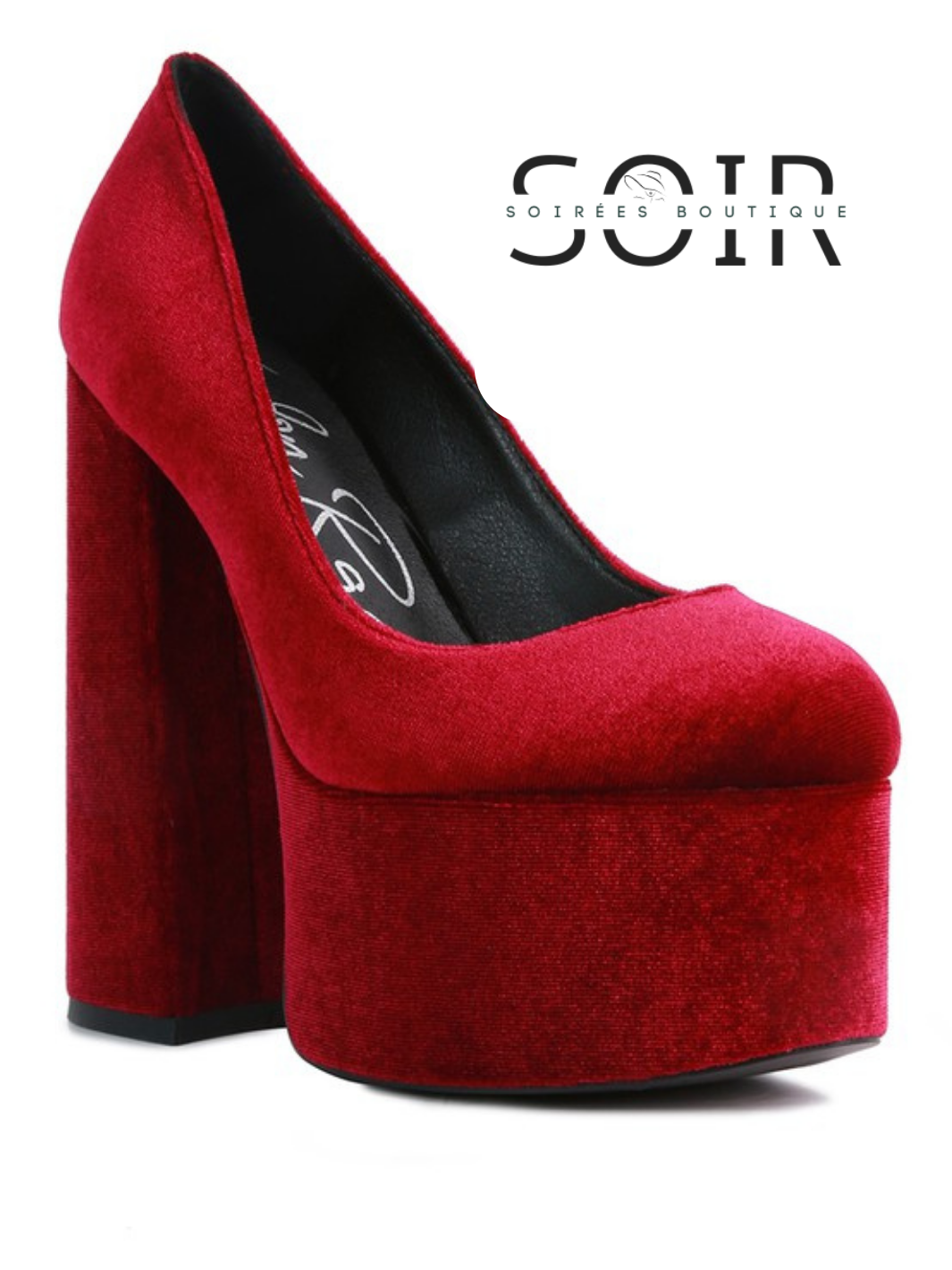 Velours de Minerve Velvet Platform Heels