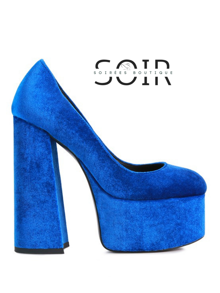 Velours de Minerve Velvet Platform Heels