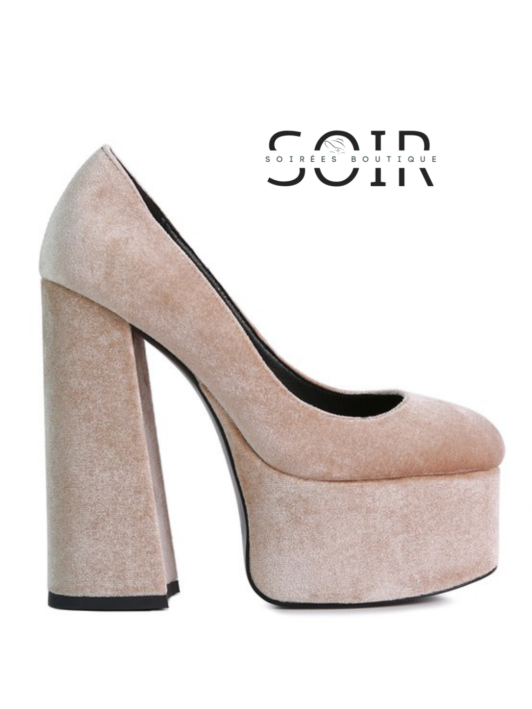 Velours de Minerve Velvet Platform Heels