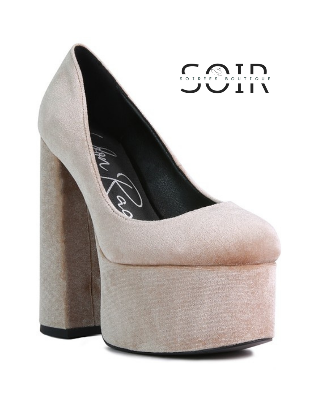 Velours de Minerve Velvet Platform Heels