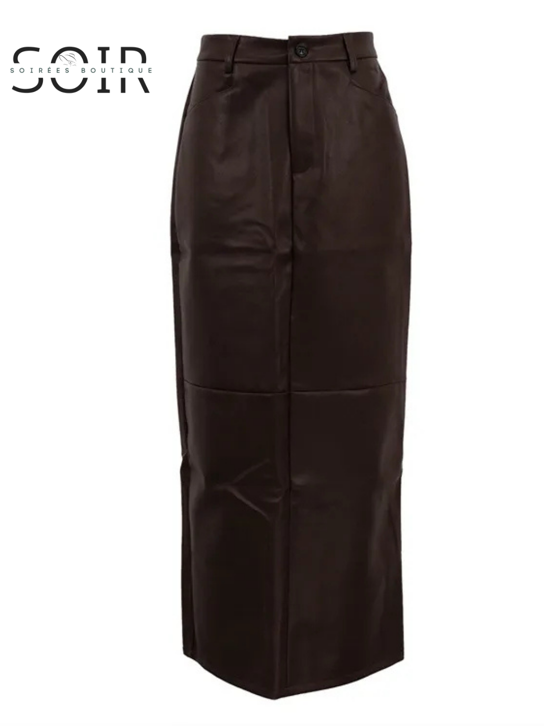 Rogue Contour Leather Sheath Skirt