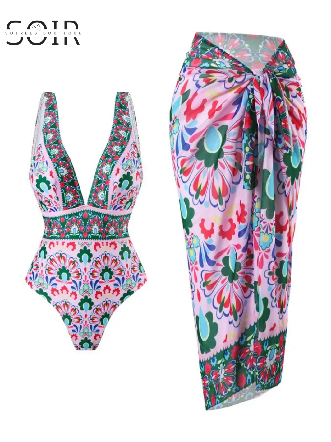 Coastal Oracle Two-Piece Swim Set