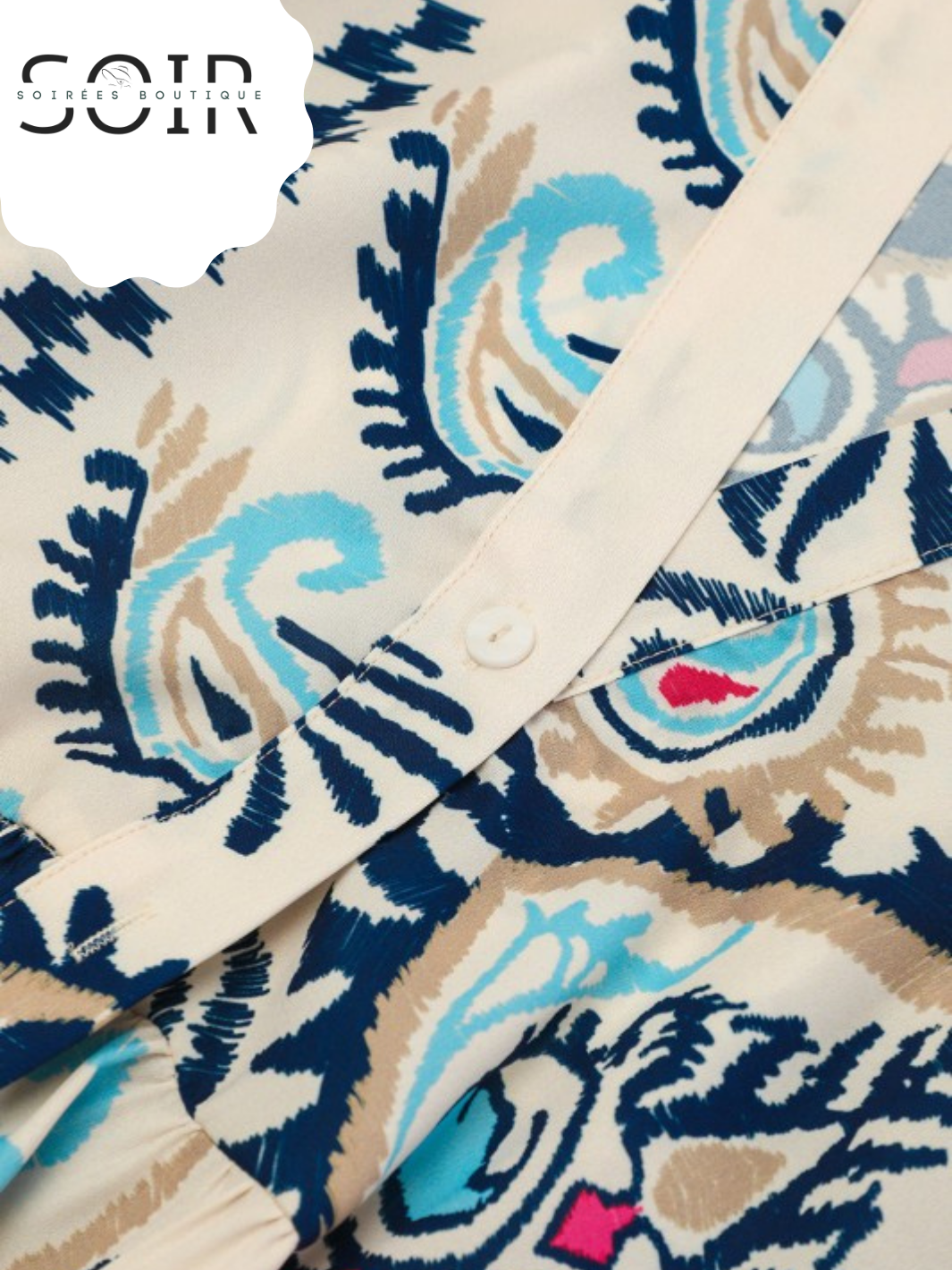 Sunlit Muse Buttoned Mini Dress