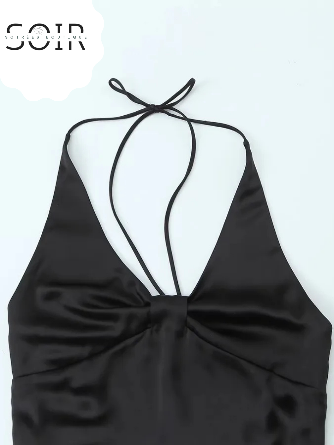 Noir Vanta: The Crisscross Halter Tank