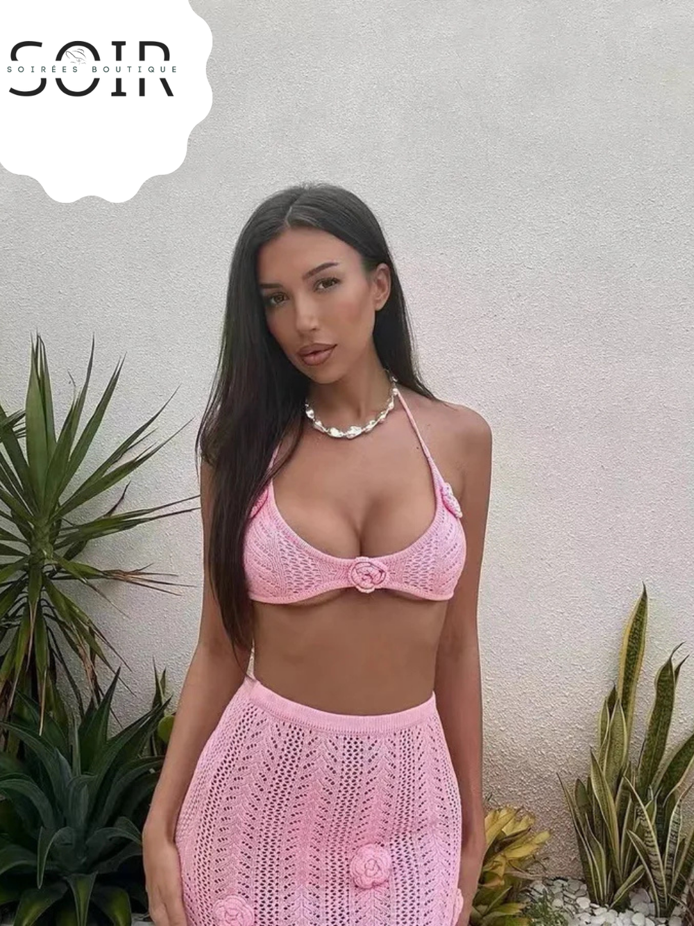 Soléa Bloomdrift Swim Skirt Coverup Set