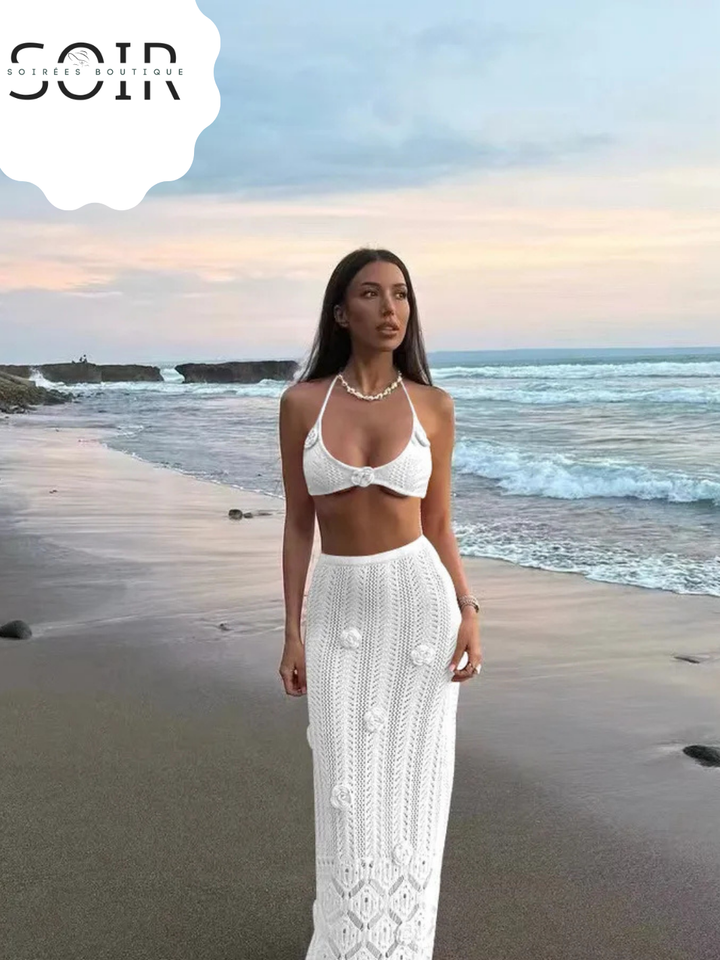 Soléa Bloomdrift Swim Skirt Coverup Set