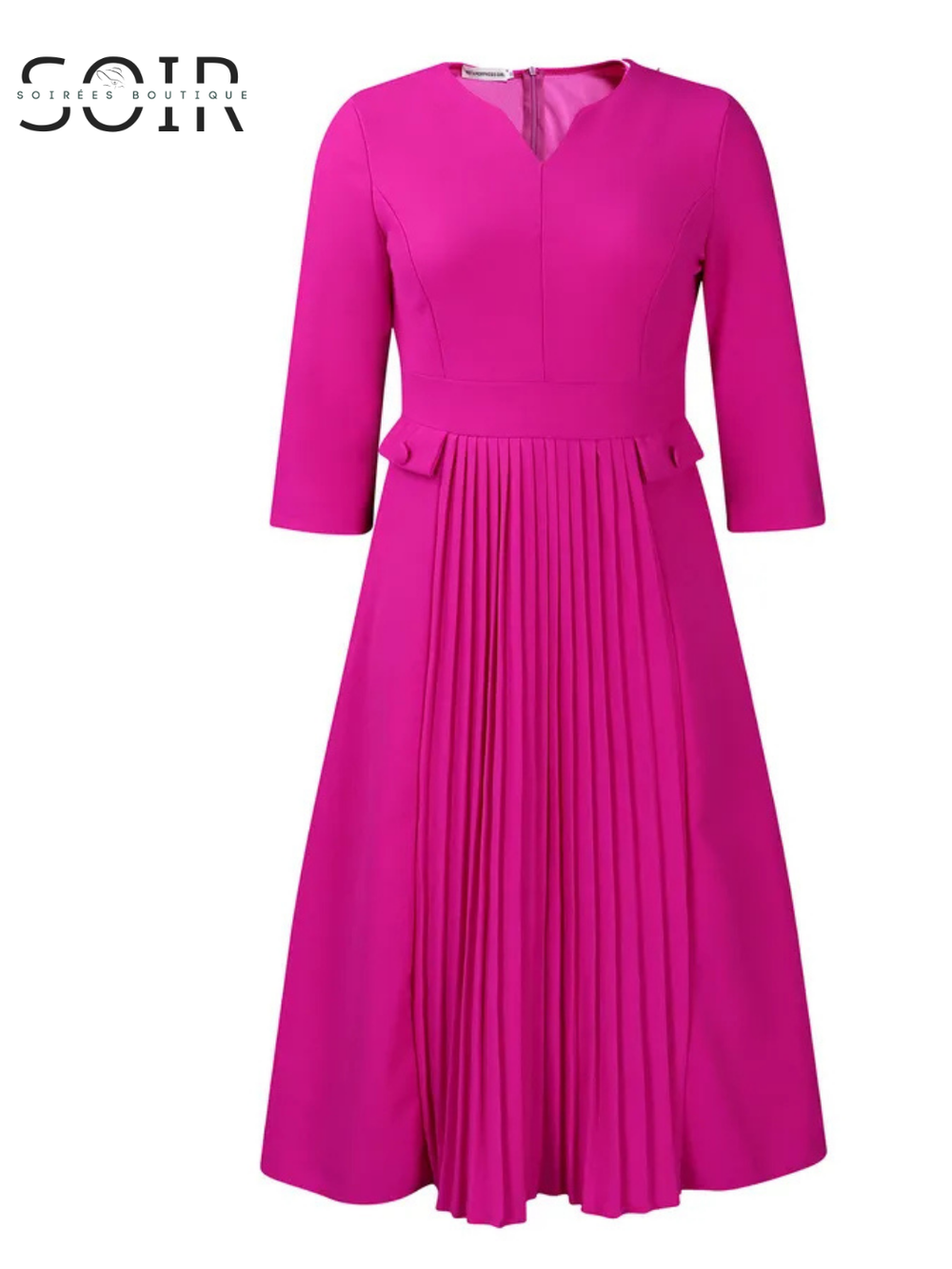 The Celestine Grace Pleated Dress