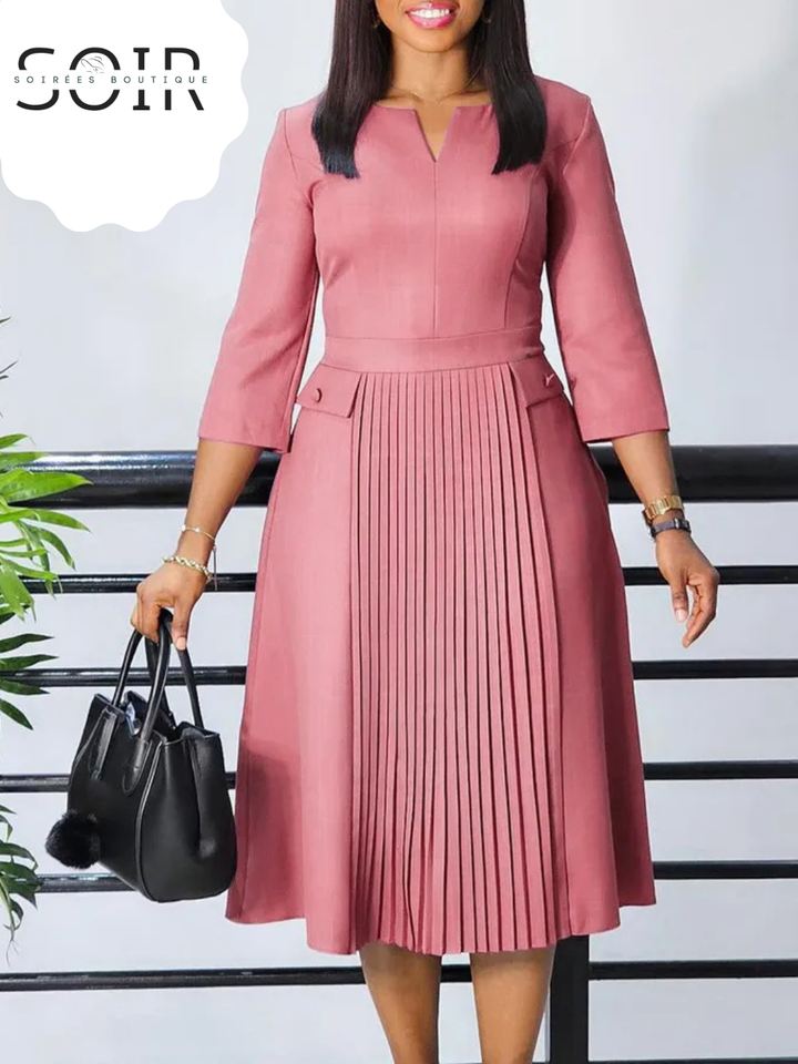 The Celestine Grace Pleated Dress