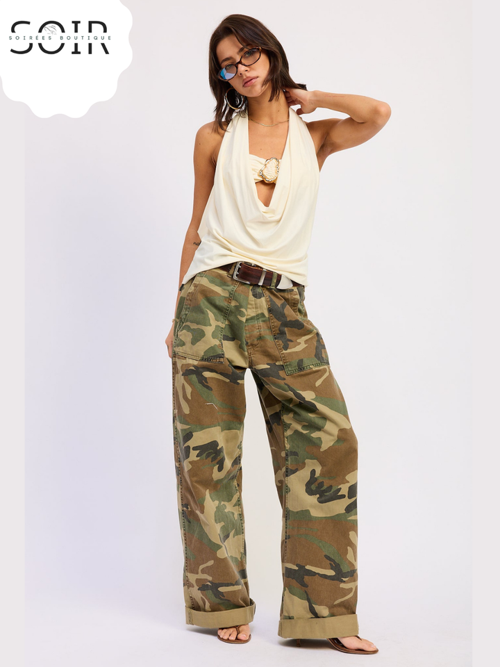 The Amara Drape Bandeau Top
