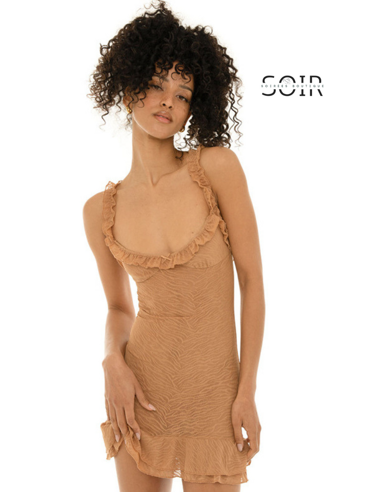 Wild Ruffle Whisper Mini Summer Dress - Soirées Boutique
