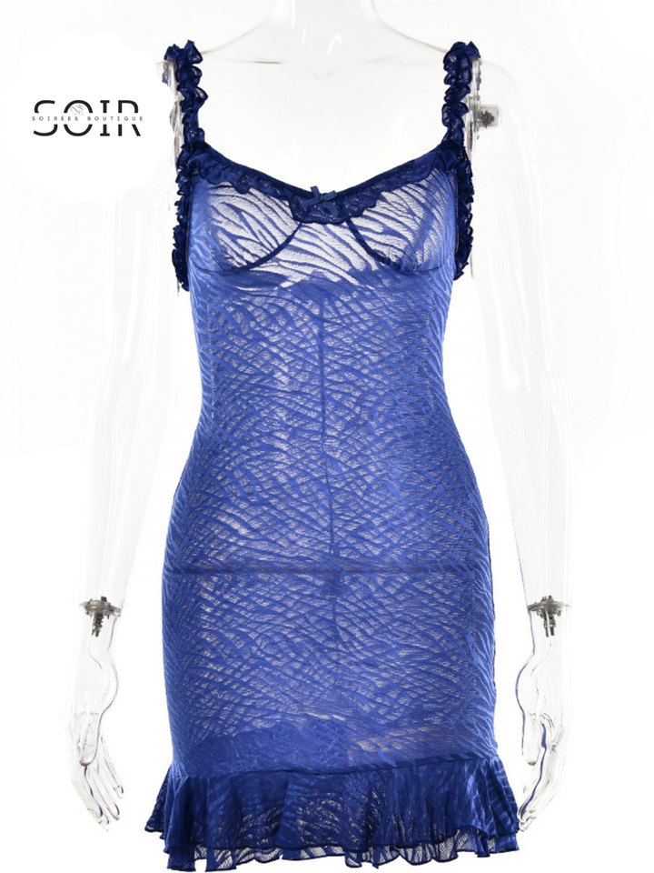 Wild Ruffle Whisper Mini Summer Dress - Soirées Boutique