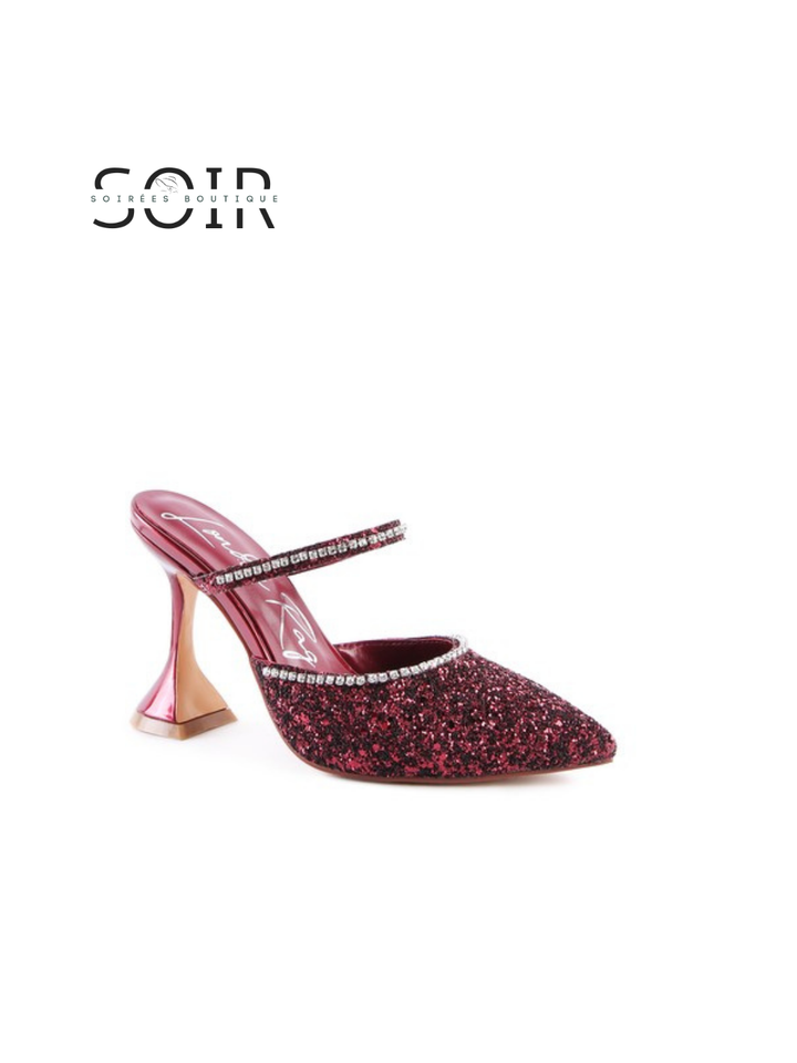 Alira Dreamy Crystal-Embellished Heels