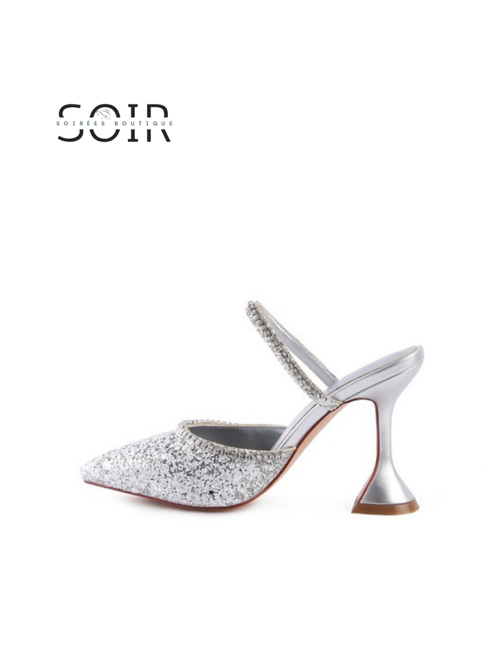 Alira Dreamy Crystal-Embellished Heels