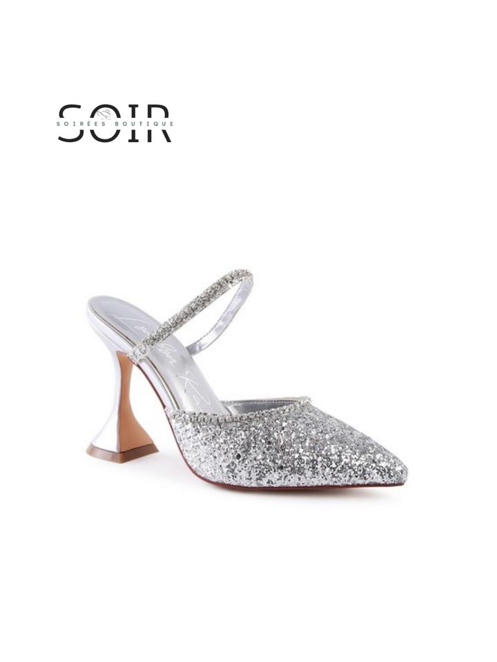 Alira Dreamy Crystal-Embellished Heels