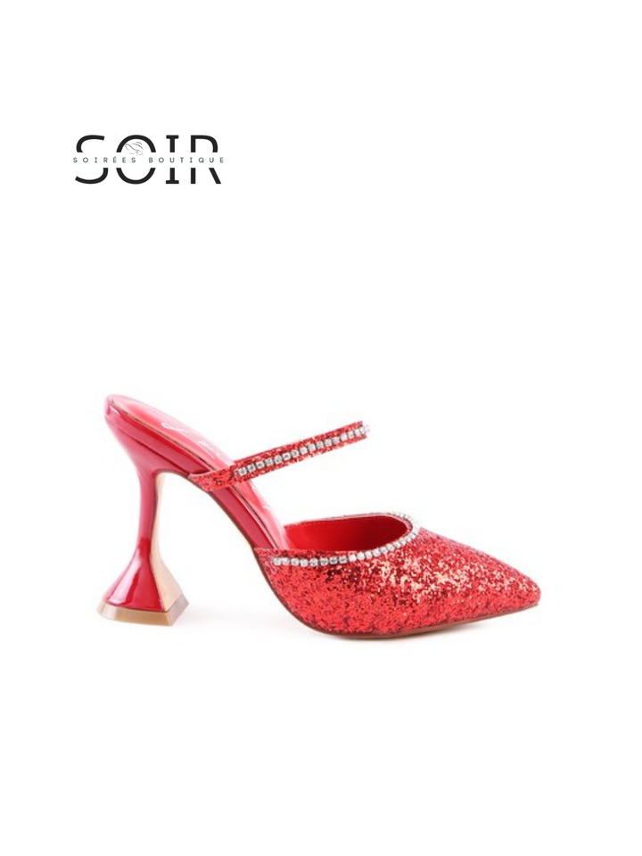 Alira Dreamy Crystal-Embellished Heels