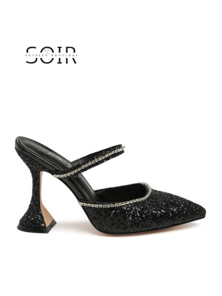 Alira Dreamy Crystal-Embellished Heels
