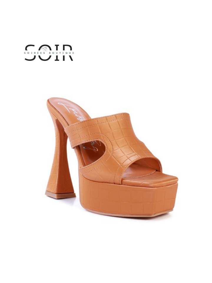 Raised Intentions Platform Sandal