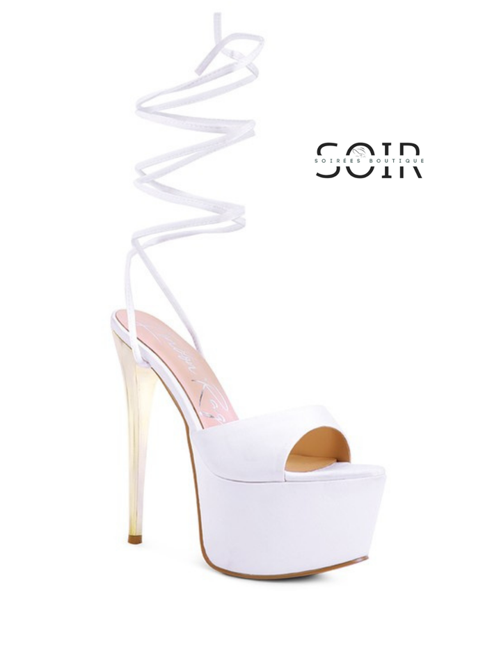 Silk Theory Lace-Up Heels