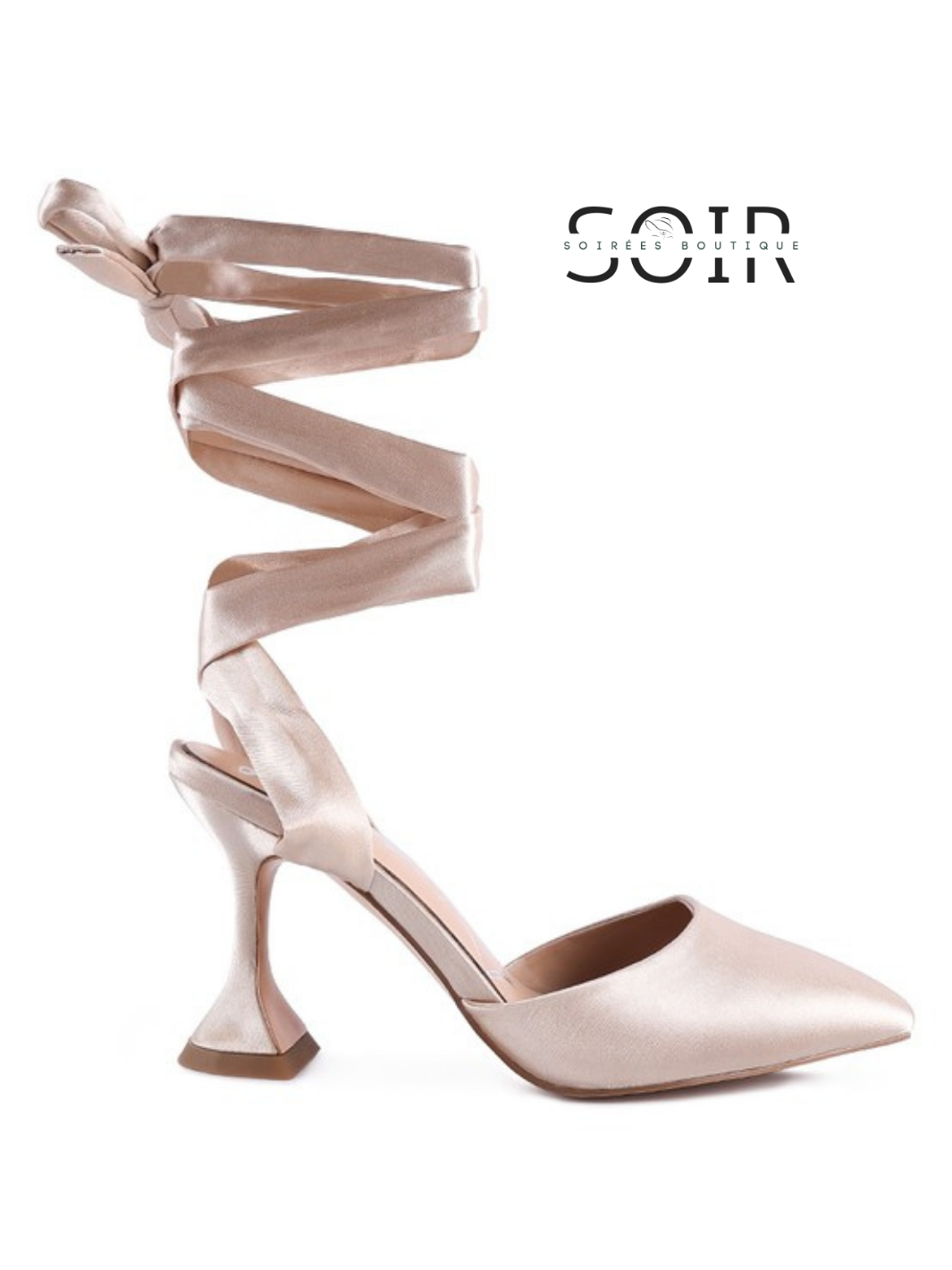 Pirouette à Minuit Satin Pointed Heels