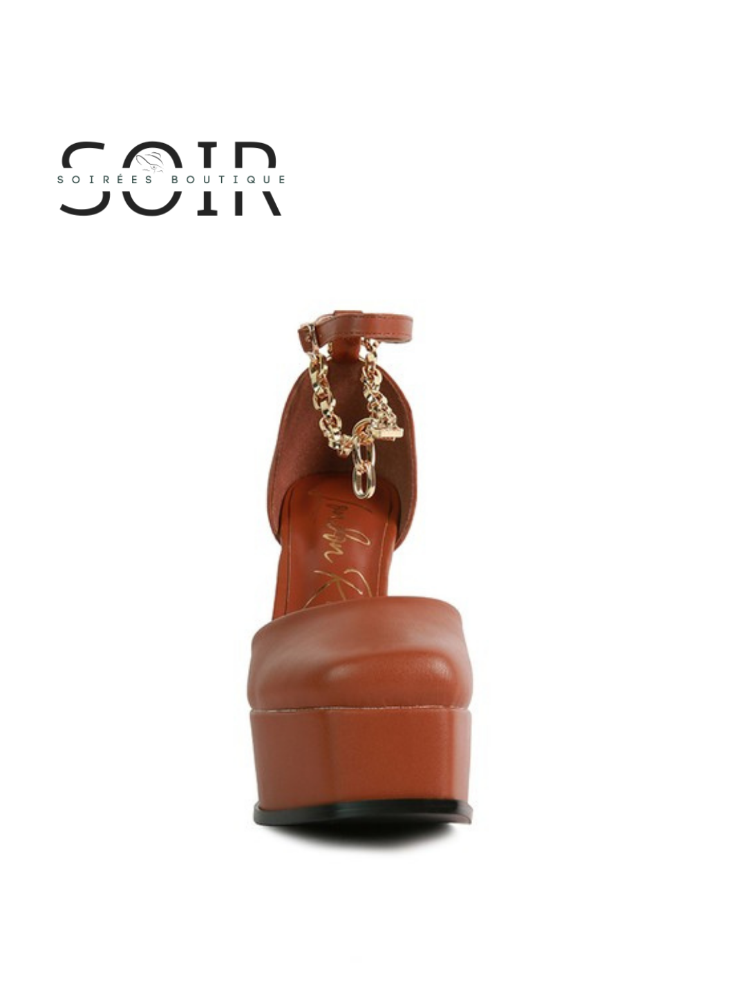 Minuit Doré Gilded Platform Heels