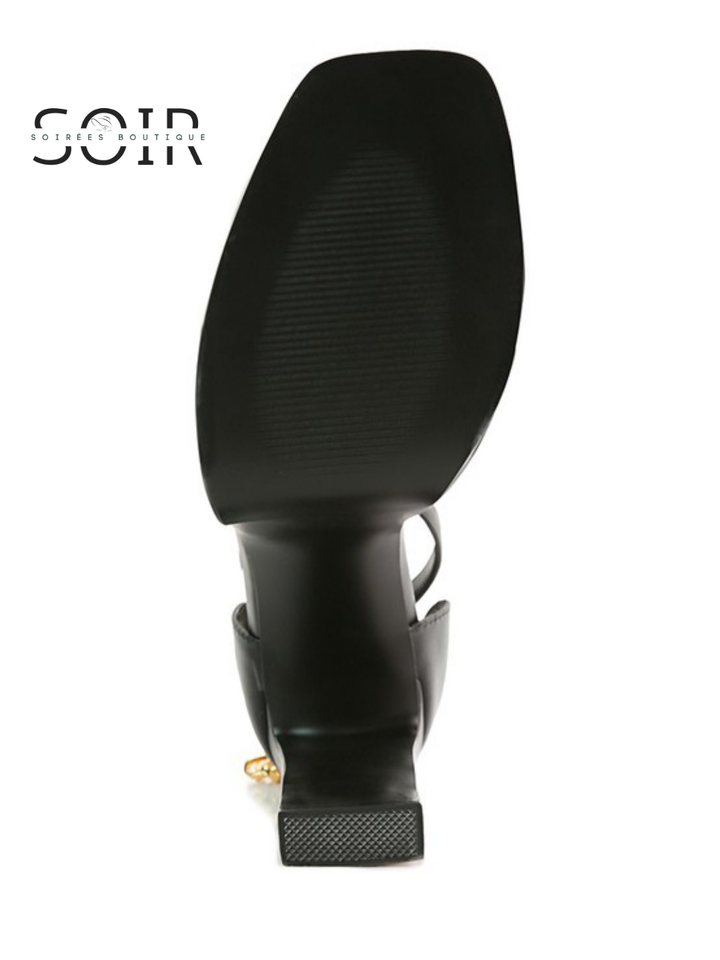Minuit Doré Gilded Platform Heels
