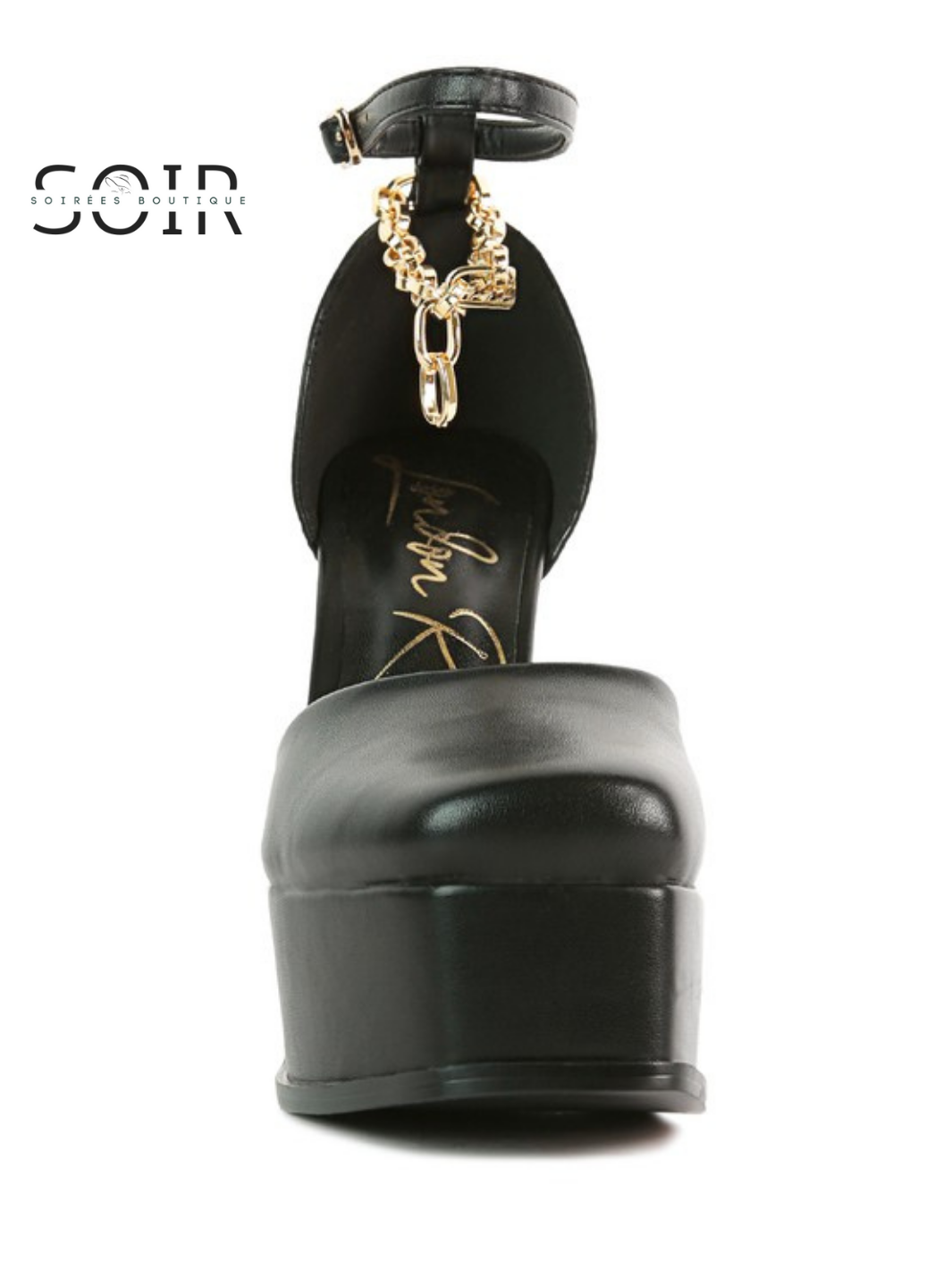 Minuit Doré Gilded Platform Heels