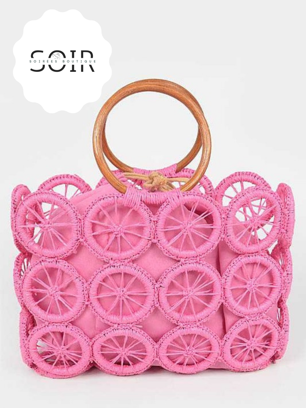 Luna de Lin Weaved Straw Summer Bag