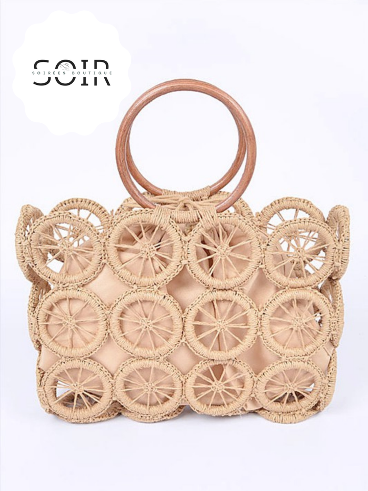Luna de Lin Weaved Straw Summer Bag