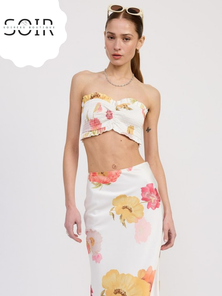 Blossom Ether Cropped Tube Top