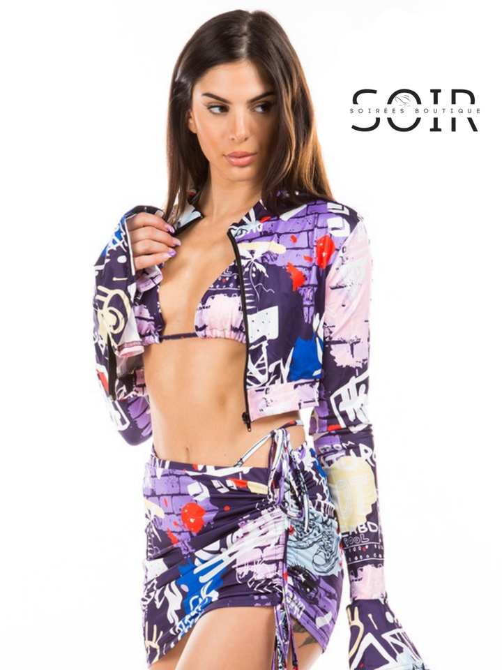 Violet Voltage 4 Piece Bikini Set