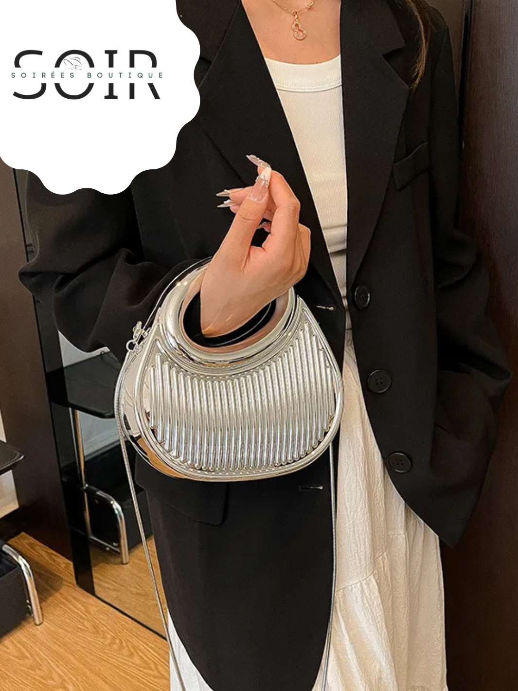 Lunar Luxe Acrylic Crossbody Bag