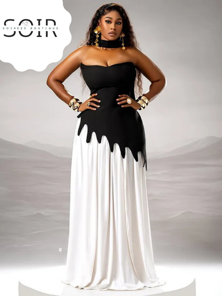 Monochrome Melt Gown