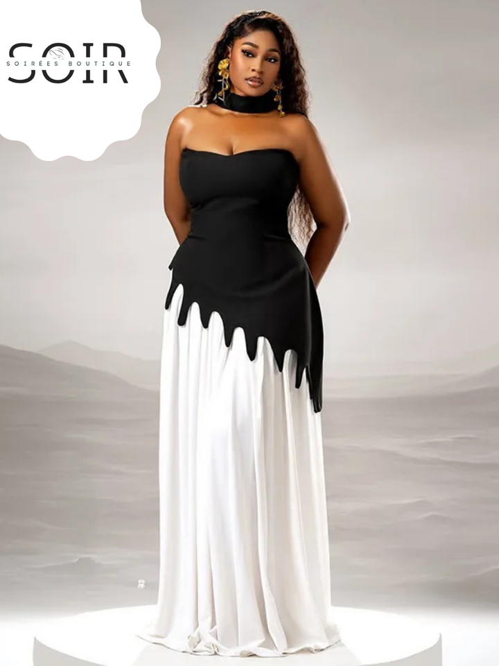 Monochrome Melt Gown