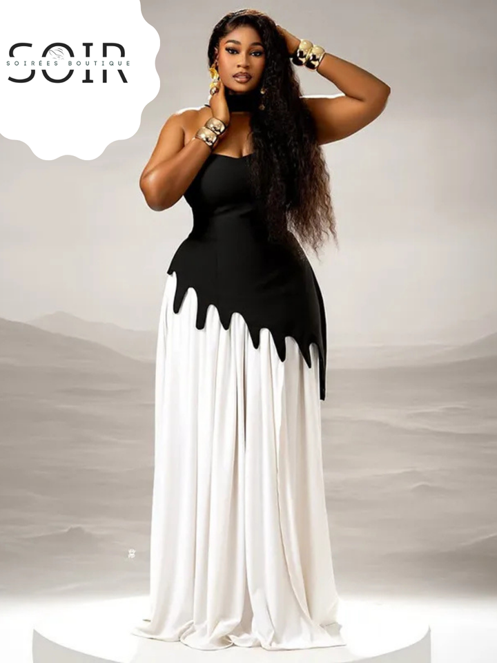 Monochrome Melt Gown