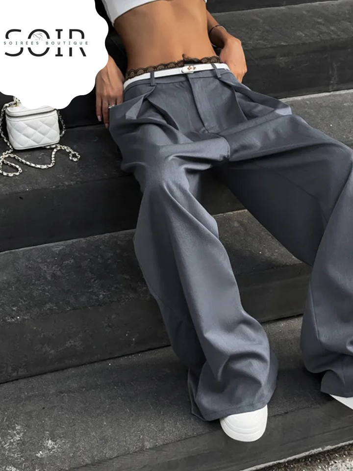 Lace Phantom Straight Leg Trousers