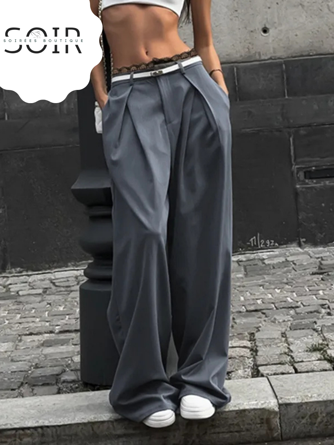 Lace Phantom Straight Leg Trousers