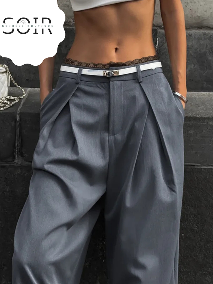 Lace Phantom Straight Leg Trousers