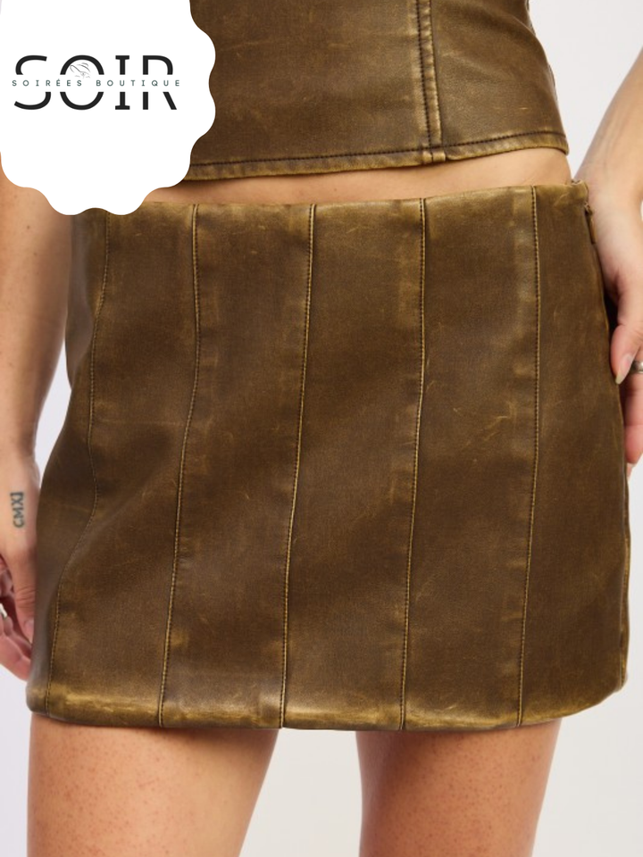 Afterglow Pleat Low Rise Mini Pleated Skirt